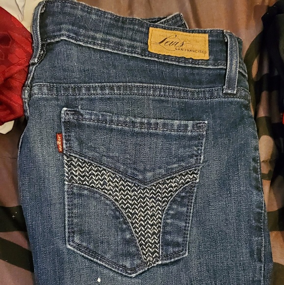Levi's Blue Jeans Slight Curve Size 8 - Picture 3 of 5